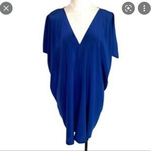 Vince Navy Silk Cocoon Dress